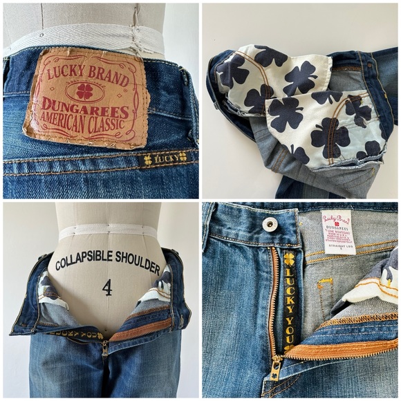 Vintage 90’s Lucky Brand 100% Cotton USA Made Jeans - Picture 15 of 16